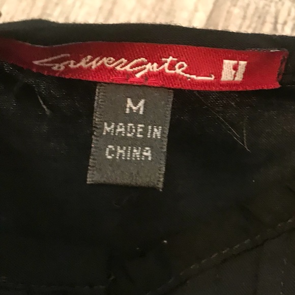 Sevengate Black Short Romper w/ Pockets & Ruffles - Picture 5 of 7